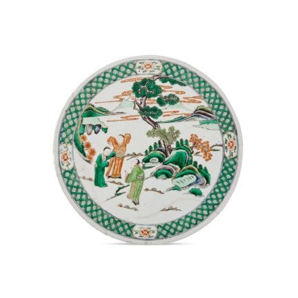 AZULEJO - China, siglos XIX-XX. Porcelana pintada 