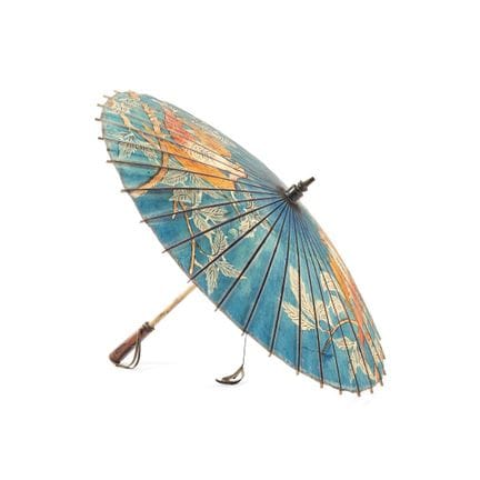 UMBRELLA - Japan, Meiji period; fabric, wood, and 