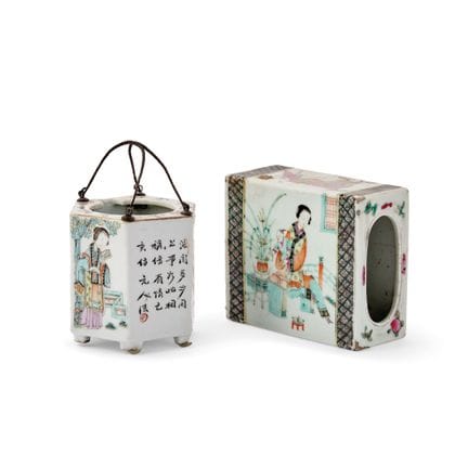 CONJUNTO DE DOS RECIPIENTES DE CHINA, SIGLO XX - P