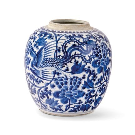 GIARA CINA, XIX-XX SECOLO - Porcellana 'bianco e b