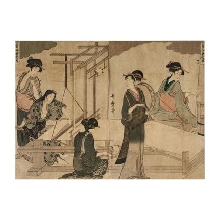 KITAGAWA UTAMARO 1753-1806 MUJERES TRABAJADORAS EN