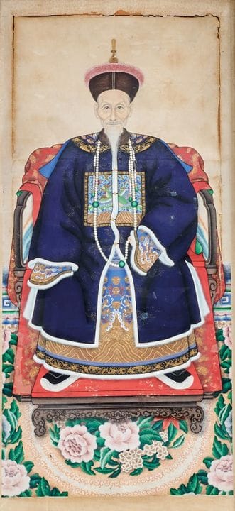 DIPINTO CINA, DINASTIA QING, XIX SECOLO - Inchiost