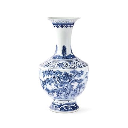JARRÓN GRANDE DE CHINA, SIGLOS XX-XXI - Porcelana 