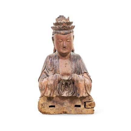 TORSO DI BODHISATTVA CINA, XIX-XX SECOLO - Legno i
