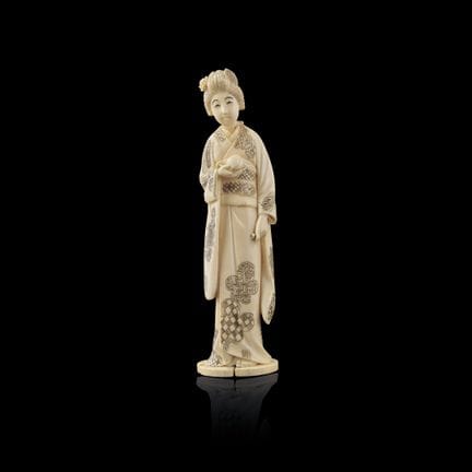 GEISHA DE JAPÓN, PRINCIPIOS DEL SIGLO XX - Marfil 