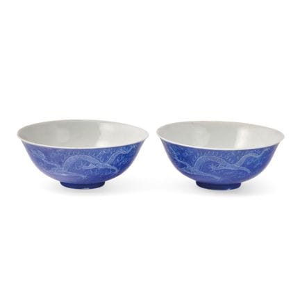 COPPIA DI CIOTOLE CINA, XIX-XX SECOLO - Porcellana