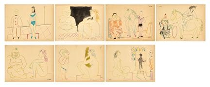 PABLO PICASSO  1881–1973 Set of seven lithographs 