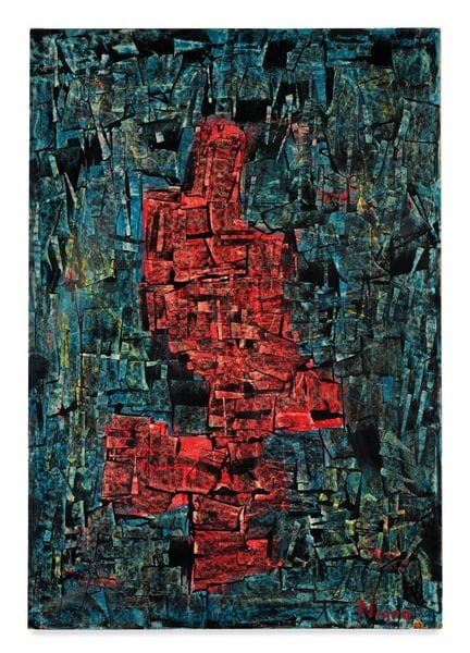 MARIO NIGRO  1917-1992 L'idolo   1959  - Tecnica m