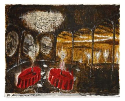 PIERLUIGI PUSOLE  1963 Rai Quattro   - Olio su tel