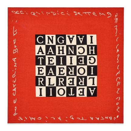 ALIGHIERO BOETTI  1940–1994 Wedding Pillow   1990 