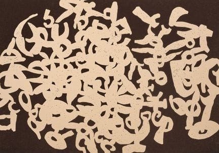 CARLA ACCARDI  1924–2014 Untitled   - Linoleum on 