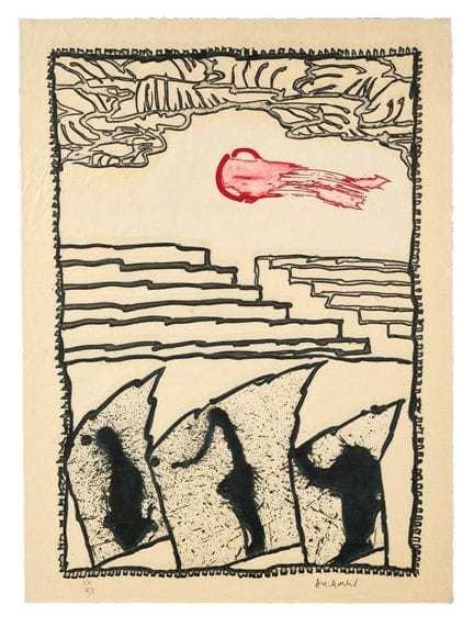 PIERRE ALECHINSKY  1927 Untitled   - Etching with 