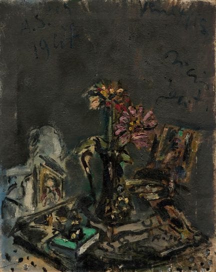 FILIPPO DE PISIS  1896-1956 Natura morta con vaso 