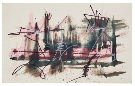 GEORGES MATHIEU  1921-2012 Senza titolo   1963  - 