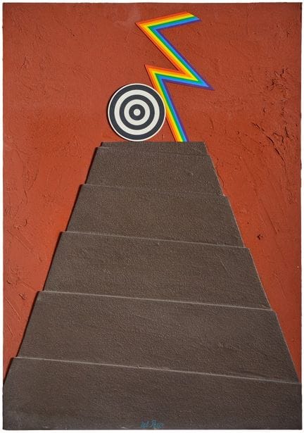 LUCIO DEL PEZZO   1933-2020 Ziggurath in rilievo  