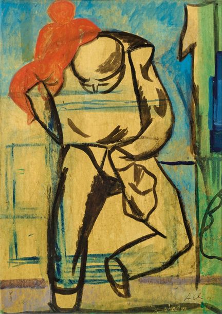 SANDRO CHIA  1946 Senza titolo  1989  - Acquerello