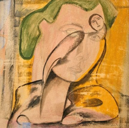 SANDRO CHIA  1946 Senza titolo   1989  - Acquerell