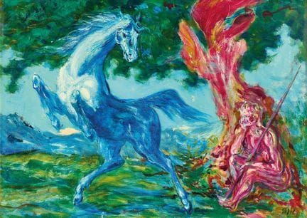 ALIGI SASSU  1912-2000 Pazzia di Orlando   1956  -
