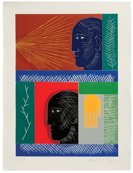 MIMMO PALADINO 1948 Lot of two untitled woodcuts 2