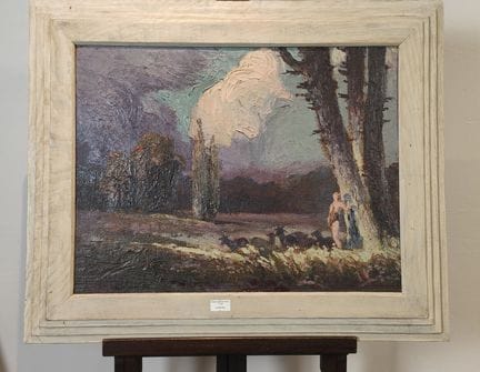 Scuola francese del XX secolo, "Paesaggio", HST, t