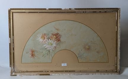 G. GIRAR TIQUIER ?: Bozzetto di un ventaglio raffi
