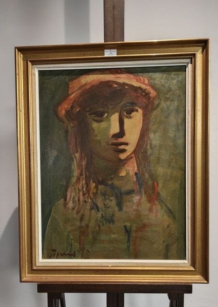 Sylvain VIGNY (1903-1970): "Ritratto di donna". Ol