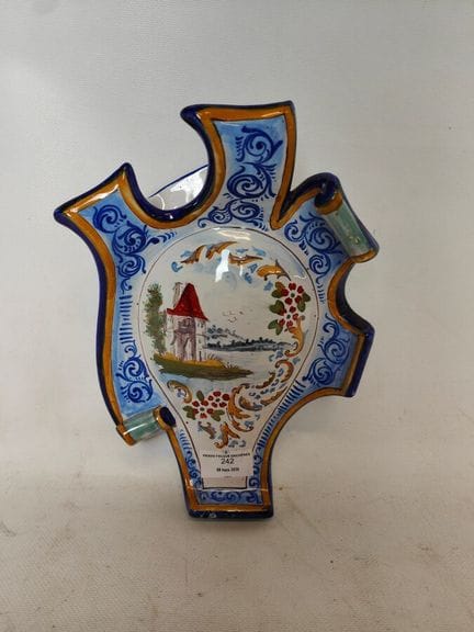 Vaso da fiori da parete in terracotta smaltata pol