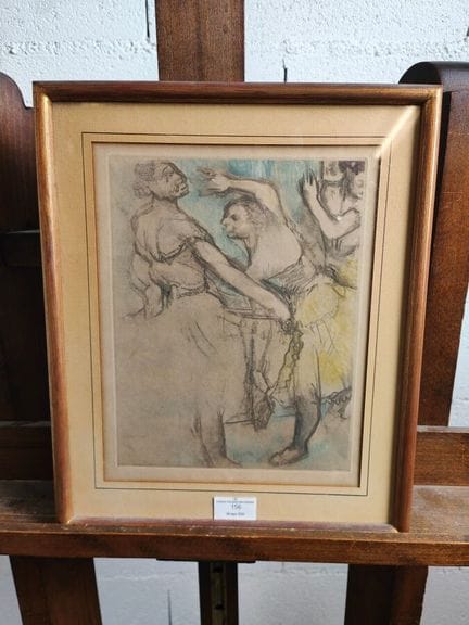 Edgar DEGAS dopo : "Ballerine". Acquaforte, acquat