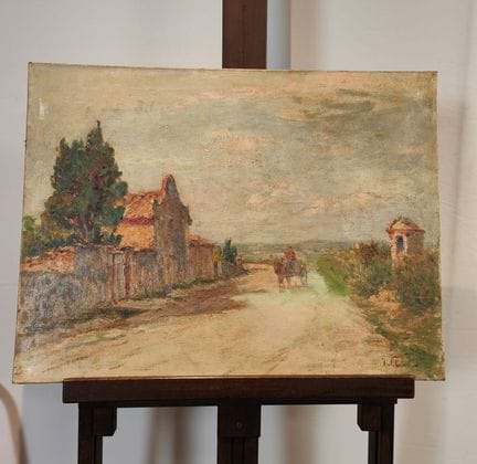 Jules CLAVERIE, "Paesaggio", HST, SBG - 46 x 61 cm