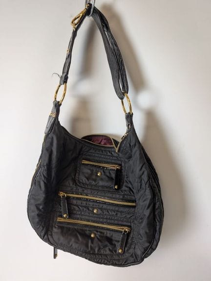 TOD'S : borsa a tracolla in nylon con finiture in 