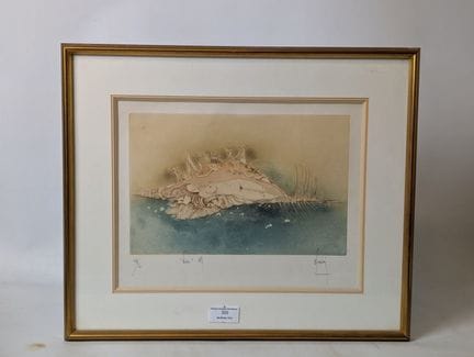 Bernard LOUEDIN (nato nel 1938): "Naire". Litograf
