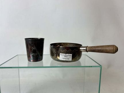 ERCUIS, Francia: Timbale in metallo argentato. Alt