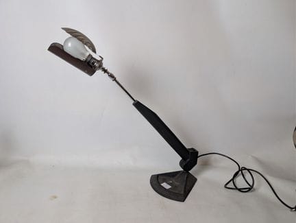 Maurizio FERRARI : Lampe articulée de bureau en mé
