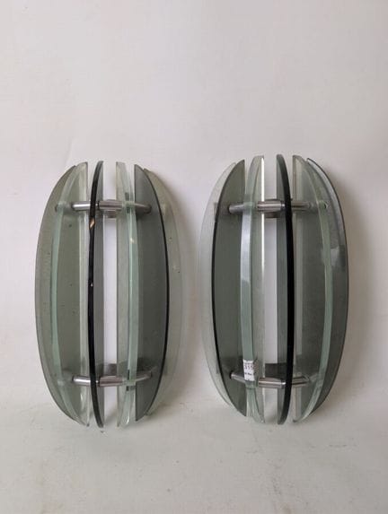 VECA, Italia (attribuito): Coppia di applique oval