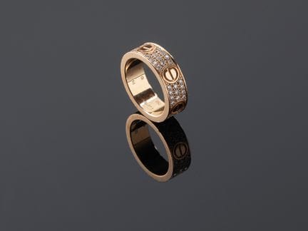 CARTIER, modelo «Love», anillo de oro amarillo de 