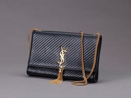 SAINT LAURENT - Sac "Kate Tassel" 24cm en cuir agn
