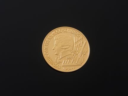 Une pièce autrichienne de 1000 schilling en or 986