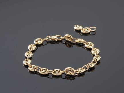 Pulsera flexible de oro amarillo de 750 milésimas 
