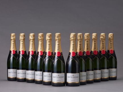 Champagne brut "Impérial" NMMOET et CHANDON12 bout
