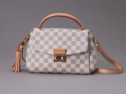 LOUIS VUITTONSac Croisette en toile damier azur et
