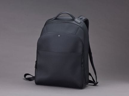 MONTBLANC - Sac à dos 32cm en toile graphite et cu