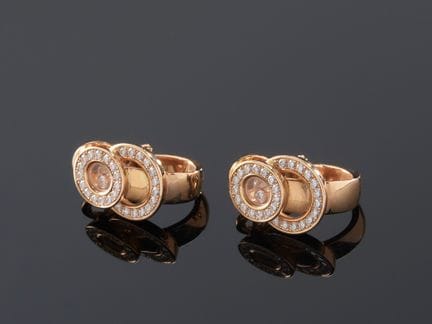 CHOPARD, modelo «Happy Diamonds», par de pendiente