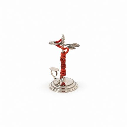 119. Candelabro de plata, Roma, siglo XIX
tallo li