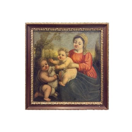 95. Peintre du XVIIIe siècle
Vierge à l'Enfant et 