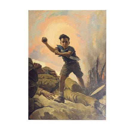 6. Peintre du début du XXe siècle
Courage
huile su