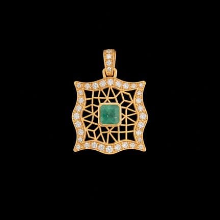 144. Mario Buccellati
pendente in oro giallo 18kt.