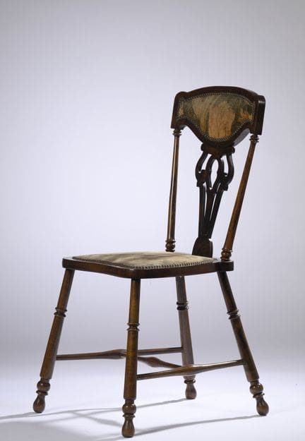 PORTOIS FIX (attributed to)
Mahogany chair with a 