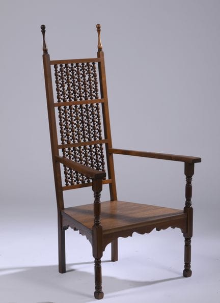 LATE 19TH-CENTURY FURNITURE
High-backed armchair w