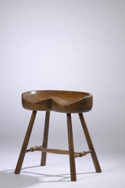 SOBOTKA Walter (1888–1972)
Oak stool with a deeply