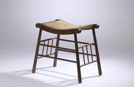 PORTOIS  FIX (attributed to)
Mahogany stool with a
